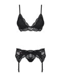 Čierny sexi komplet Obsessive Pure Night 810-SEG-1