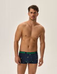2-PACK pánske bavlnené boxerky Henderson Jury 41926-MLC tmavomodré