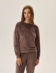Dámske domáce oblečenie Henderson Ladies Fain 41892-84X coffee