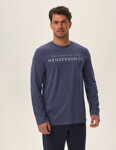 Pánske bavlnené pyžamo Henderson Jumper 41904-95X nebesky modré