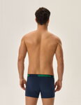 2-PACK pánske bavlnené boxerky Henderson Jury 42251-MLC tmavomodré