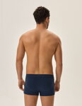 2-PACK pánske bavlnené boxerky Henderson Job 41925-MLC tmavomodrá-zelená