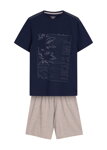Pánske bavlnené pyžamo krátke Henderson Surf 42598-59X