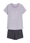 Dámske bavlnené pyžamo krátke Henderson Ladies Naturaleza 42893-04X