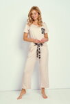 Elegantné dámske pyžamo Taro Hazel 3337 béžové