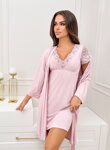 Elegantná nočná košieľka Donna Sonia púdrovo ružová