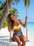 Dámske dvojdielne plavky Etna Aruba-23/W žlté