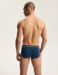 2-PACK pánske bavlnené slipy Henderson Far 45787 šedé melanžové-jeans