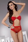 Červené sexi body LivCo Corsetti Isei
