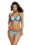 Dámske vystužené bikiny bez push-up Marko Lara Cristallo-Andersia M-511 (8) nebesky modro-šedé