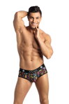Pánske jockstrap s lebkami Anais Mexico Jock čierne