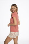 Dámske bavlnené pyžamo krátke Henderson Ladies Arly 41296-32X koralové