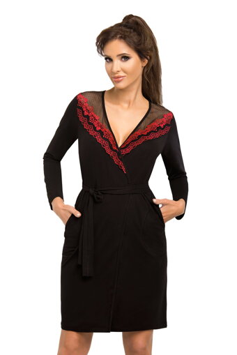 Elegantný dámsky župan Donna Jasmine čierny