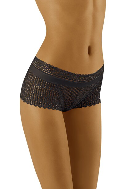 Dámske čipkované francúzske nohavičky Wol-Bar Riki čierne