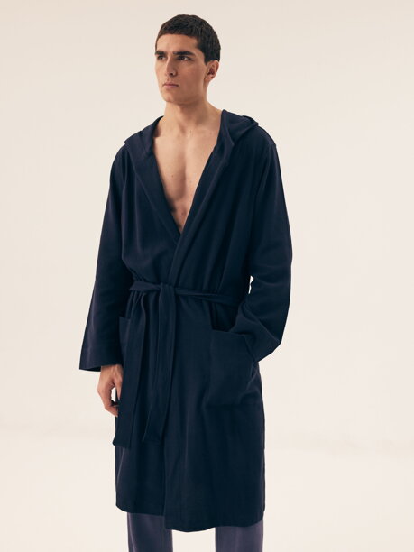 Pánsky župan Henderson Marine 43044-59X tmavomodrý