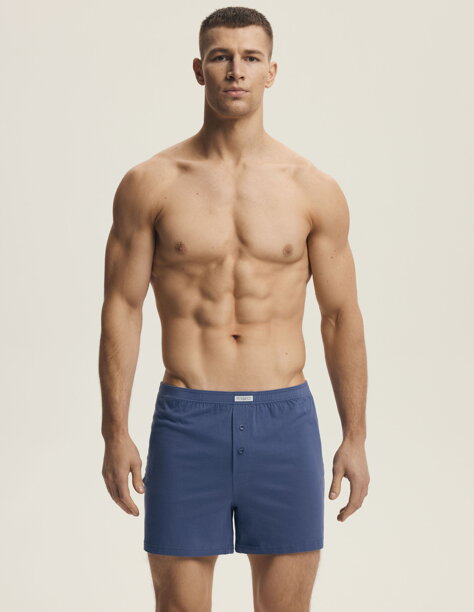 Pánske bavlnené boxerky Henderson Classic 43354 jeans modré