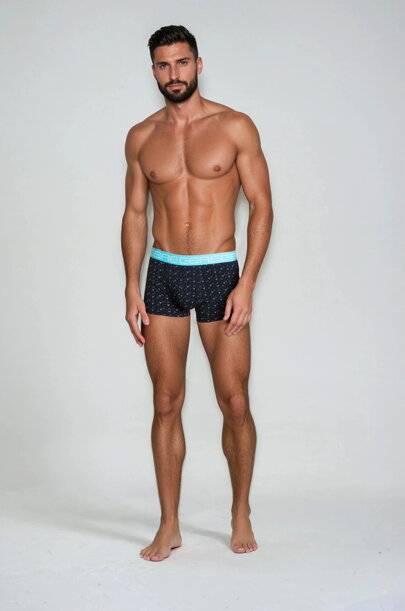 2 PACK boxerky Henderson Origin 38295 čierne a tmavomodré